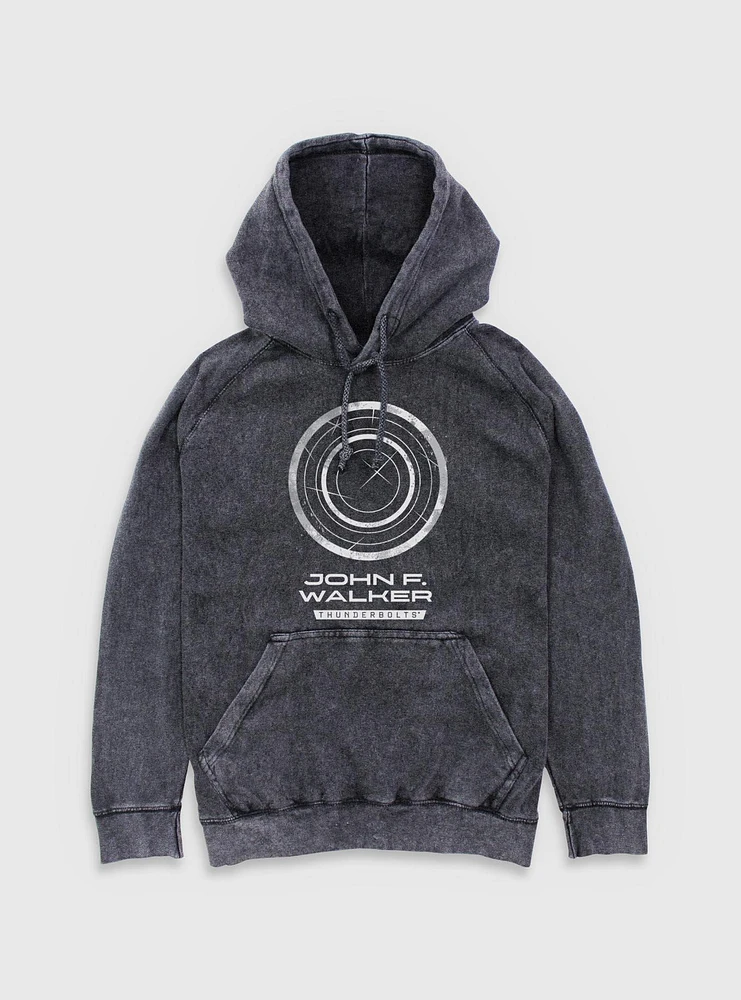 Marvel Thunderbolts* John Walker U.S. Agent Logo Mineral Wash Hoodie