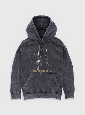 Marvel Thunderbolts* Yelena Silhouette Mineral Wash Hoodie