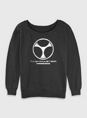 Marvel Thunderbolts* Taskmaster Logo Womens Slouchy Sweatshirt