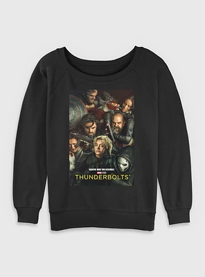 Marvel Thunderbolts* Team Poster Womens Slouchy Sweatshirt