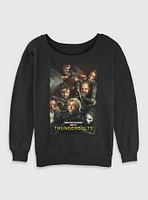 Marvel Thunderbolts* Team Poster Womens Slouchy Sweatshirt