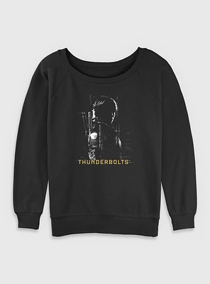 Marvel Thunderbolts* Yelena Silhouette Womens Slouchy Sweatshirt