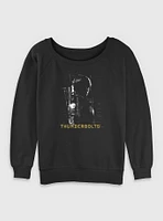 Marvel Thunderbolts* Yelena Silhouette Womens Slouchy Sweatshirt
