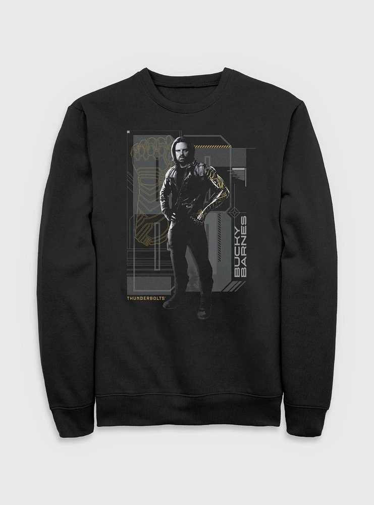Marvel Thunderbolts* Bucky Barnes Winter Soldier Pose Sweatshirt