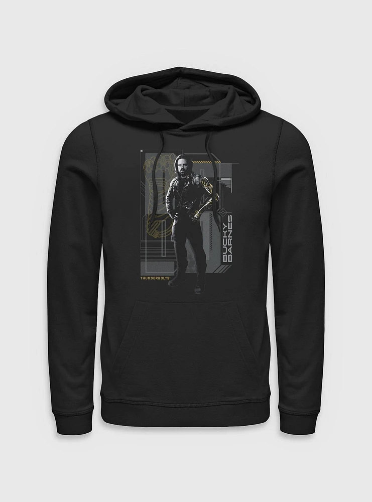 Marvel Thunderbolts* Bucky Barnes Winter Soldier Pose Hoodie