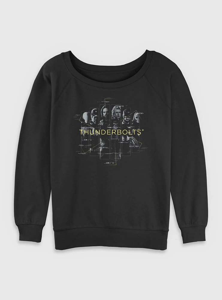 Marvel Thunderbolts* Team Members Womens Slouchy Sweatshirt