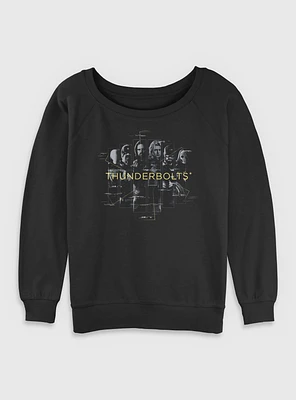 Marvel Thunderbolts* Team Members Womens Slouchy Sweatshirt