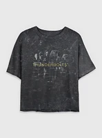 Marvel Thunderbolts* Team Members Mineral Wash Womens Crop T-Shirt