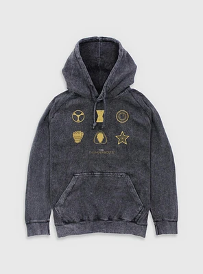 Marvel Thunderbolts* Member Icons Mineral Wash Hoodie