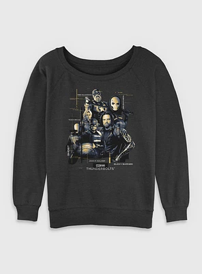 Marvel Thunderbolts* Team Pose Womens Slouchy Sweatshirt