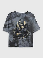 Marvel Thunderbolts* Team Pose Tie Dye Crop Womens T-Shirt