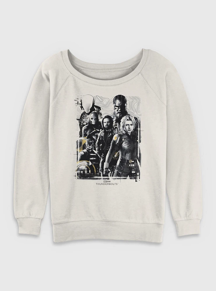 Marvel Thunderbolts* Group Womens Slouchy Sweatshirt