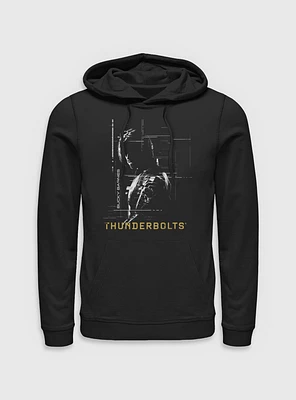 Marvel Thunderbolts* Bucky Barnes Winter Soldier Silhouette Hoodie