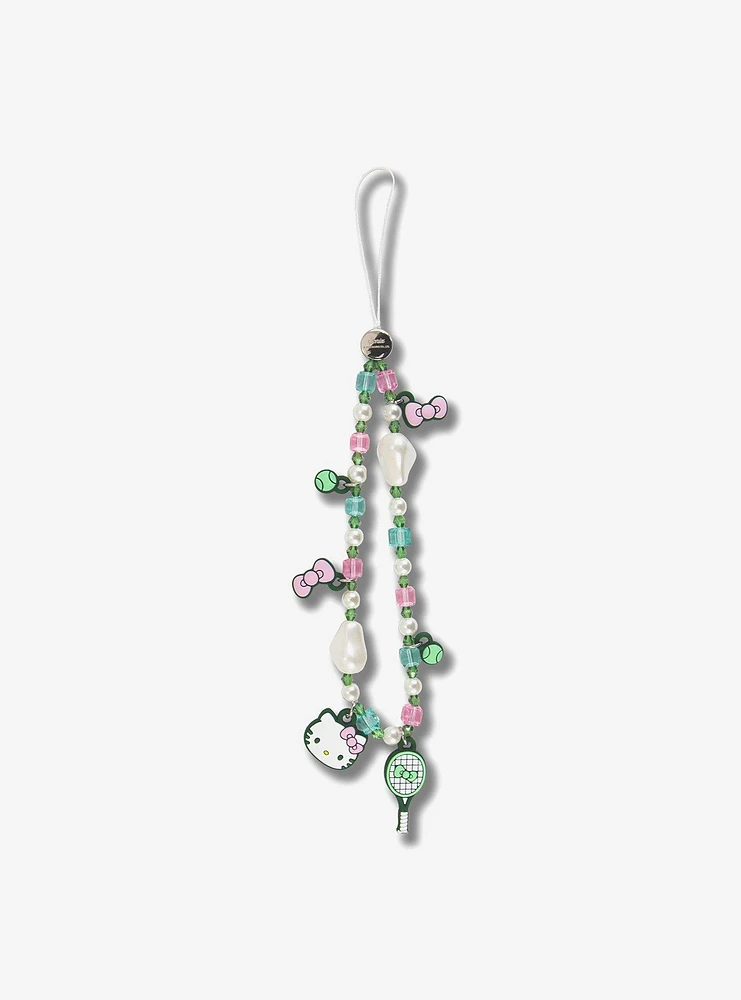 Hello Kitty Tennis x Sonix Beaded Wristlet Phone Charm