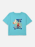 Disney Phineas and Ferb Electric Guitar Youth Girls Boxy T-Shirt