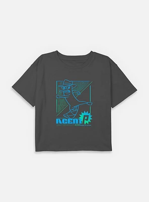 Disney Phineas and Ferb Agent P Mammal Of Action Youth Girls Boxy T-Shirt