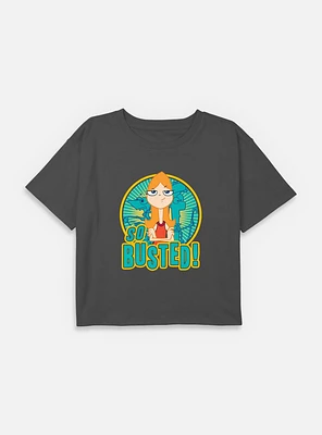 Disney Phineas and Ferb Candace So Busted Youth Girls Boxy T-Shirt