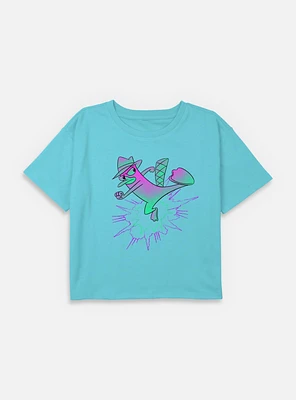 Disney Phineas and Ferb Agent P Kick Action Youth Girls Boxy T-Shirt