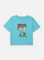 Disney Phineas and Ferb These Boys Rule Youth Girls Boxy T-Shirt