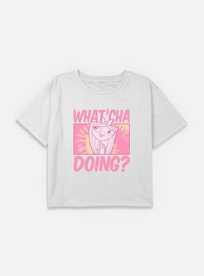 Disney Phineas and Ferb Isabella Whatcha Doing Youth Girls Boxy T-Shirt