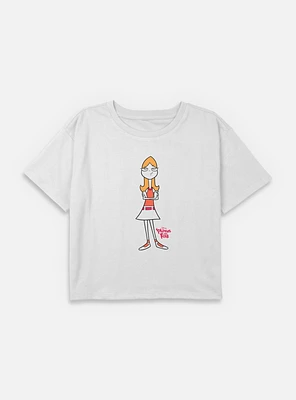 Disney Phineas and Ferb Candace Youth Girls Boxy T-Shirt