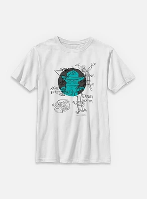 Disney Phineas and Ferb Sketch Characters Youth T-Shirt