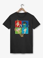 Disney Phineas and Ferb Character Squares  T-Shirt