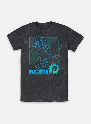 Disney Phineas and Ferb Agent P Mammal Of Action Mineral Wash T-Shirt