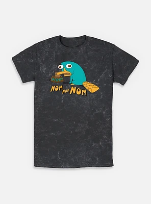 Disney Phineas and Ferb Perry The Platypus Num Nums Mineral Wash T-Shirt