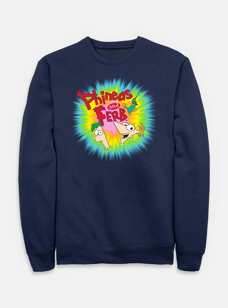 Disney Phineas and Ferb Color Logo Sweatshirt