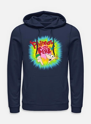 Disney Phineas and Ferb Color Logo Hoodie