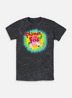 Disney Phineas and Ferb Color Logo Mineral Wash T-Shirt