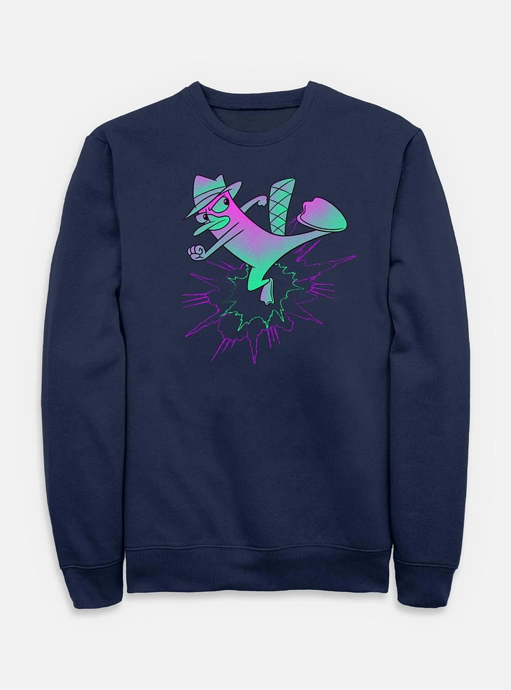 Disney Phineas and Ferb Agent P Kick Action Sweatshirt