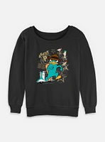 Disney Phineas and Ferb Agent P Doo-Bee Doo-Bah Womens Slouchy Sweatshirt