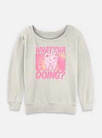 Disney Phineas and Ferb Isabella Whatcha Doing Womens Slouchy Sweatshirt