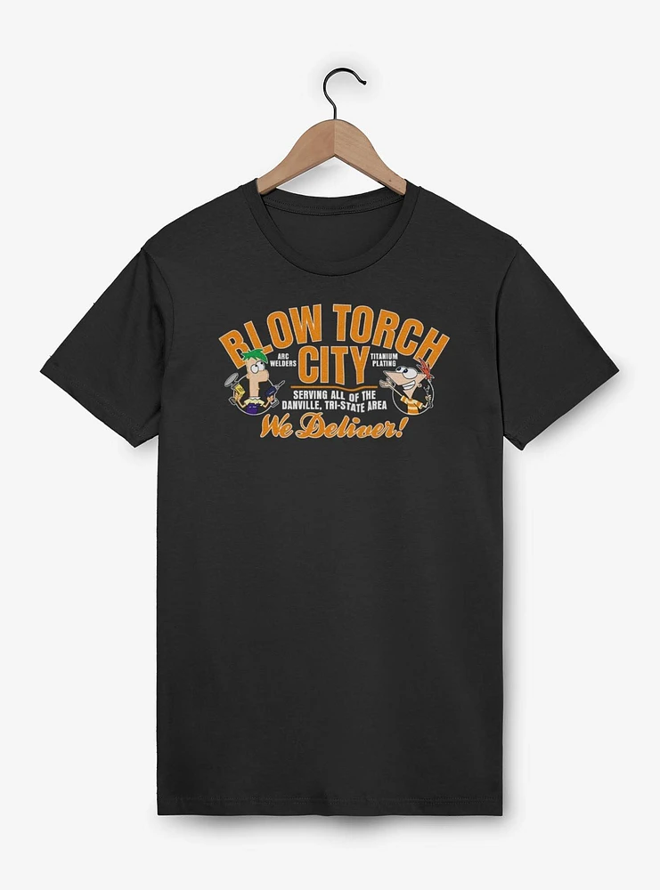 Disney Phineas and Ferb Blow Torch City T-Shirt