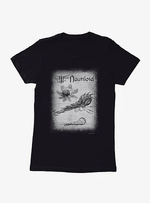 Dungeons & Dragons Nautiloid Ship Schematics Baldur's Gate Womens T-Shirt