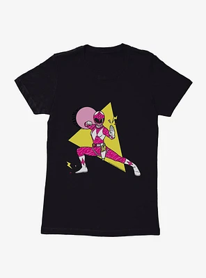 Mighty Morphin Power Rangers Pink Ranger Karate Move Womens T-Shrt