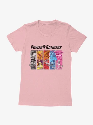 Mighty Morphin Power Rangers Morph Lineup Womens T-Shrt