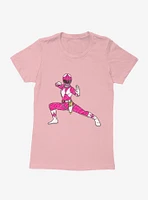 Mighty Morphin Power Rangers Pink Ranger Action Move Womens T-Shrt