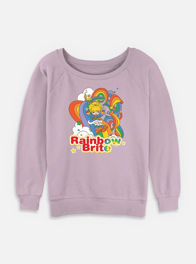 Rainbow Brite Tangle Womens Slouchy Sweatshirt