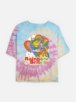 Rainbow Brite Tangle Tie Dye Crop Womens  T-Shirt