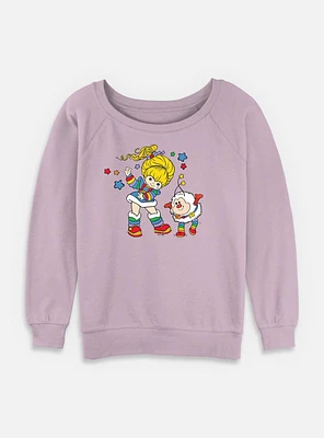 Rainbow Brite & Twink Womens Slouchy Sweatshirt