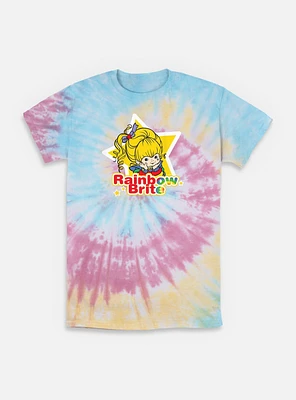 Rainbow Brite Star Badge Tie-Dye T-Shirt