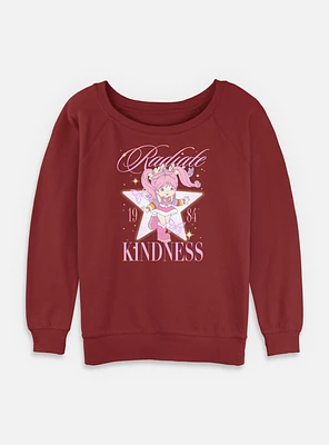 Rainbow Brite Tickled Pink Womens Slouchy Sweatshirt