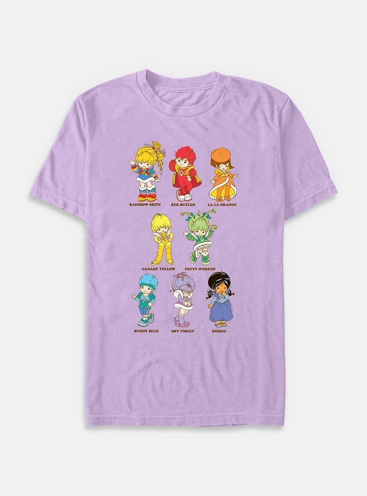 Rainbow Brite Textbook Friends Garment Dye T-Shirt