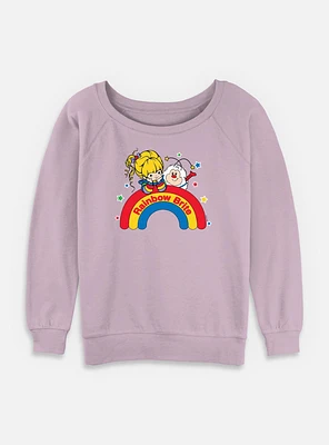 Rainbow Brite Wishing On A Womens Slouchy Sweatshirt