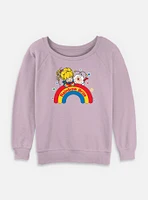 Rainbow Brite Wishing On A Womens Slouchy Sweatshirt