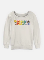 Rainbow Brite Line Up Womens Slouchy Sweatshirt
