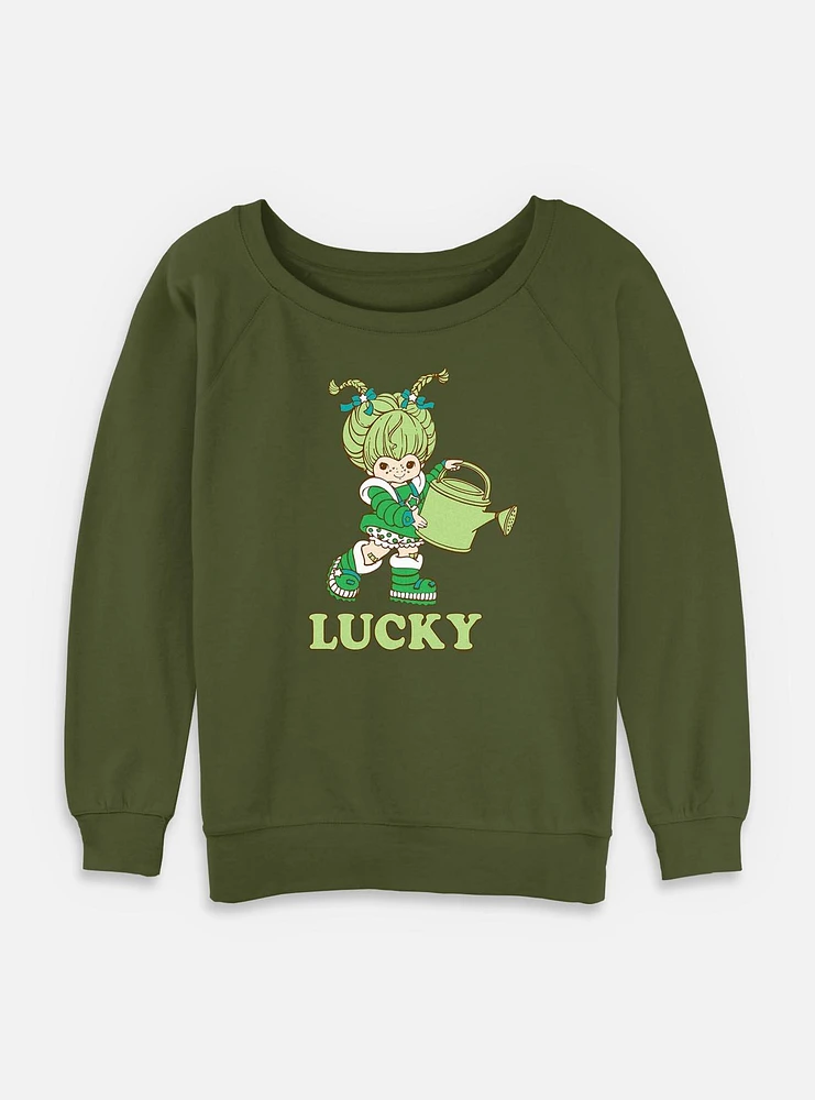 Rainbow Brite Patty O'green Lucky Womens Slouchy Sweatshirt